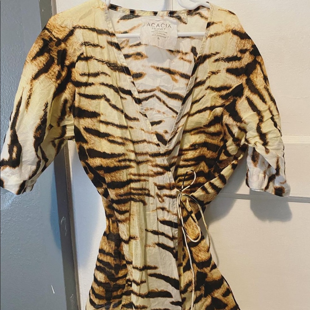Kids XL tiger acacia kimono